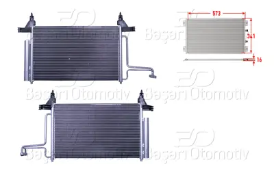 WISCO 3143072-00 Klima Radyatoru 573x341x16 3143072-00