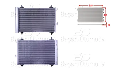 WISCO 3143263-00 Klima Radyatoru 560x361x16 3143263-00