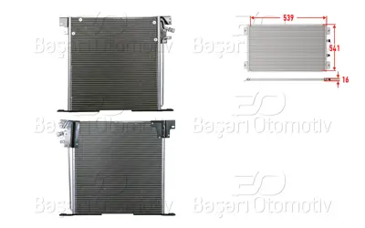WISCO 3143329-00 Klima Radyatoru 539x541x16 3143329-00
