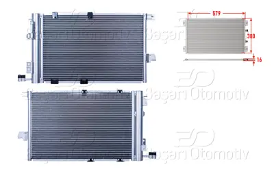 WISCO 2143105-00 Klima Radyatoru 579x380x16 2143105-00