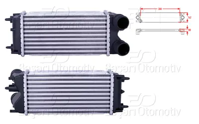 WISCO 3113826-00 Turbo Radyatoru (Intercooler) 300x142x80 3113826-00