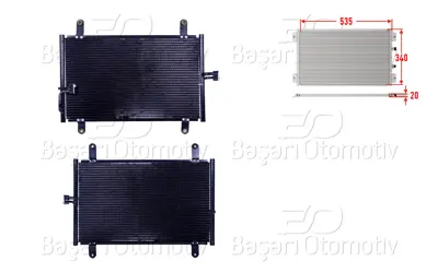 WISCO 3143533-00 Klima Radyatoru 535x340x20 3143533-00