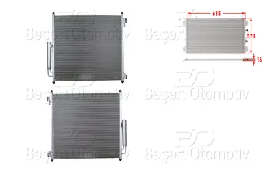 WISCO 3143318-00 Klima Radyatoru 615x570x16 3143318-00