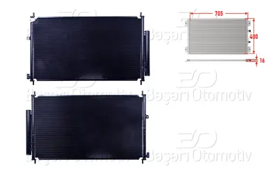 WISCO 3143513-00 Klima Radyatoru 705x400x16 3143513-00