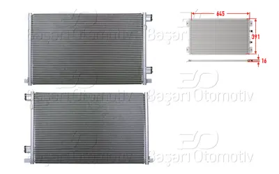 WISCO 3143042-00 Klima Radyatoru 645x391x16 3143042-00