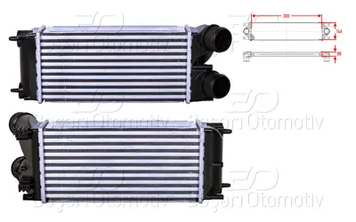 WISCO 3113825-00 Turbo Radyatoru (Intercooler) 300x146x80 3113825-00