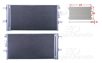 WISCO 3143440-00 Klima Radyatoru 630x318.2x12 3143440-00