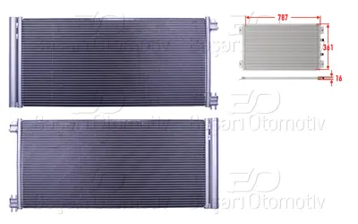 WISCO 3143492-00 Klima Radyatoru 787x361x16 3143492-00