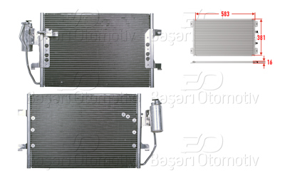 WISCO 3143075-00 Klima Radyatoru 583x381x16 3143075-00
