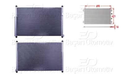 WISCO 3143505-00 Klima Radyatoru 690x421x16 3143505-00