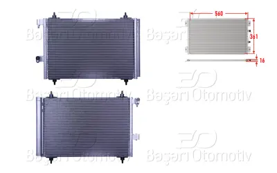 WISCO 3143261-00 Klima Radyatoru 560x361x16 3143261-00