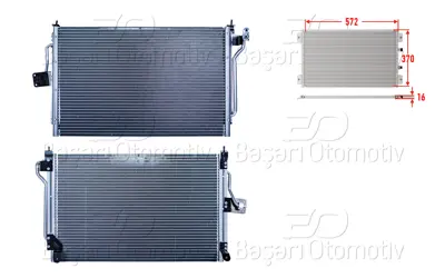 WISCO 2143058-00 Klima Radyatoru 572x370x16 2143058-00