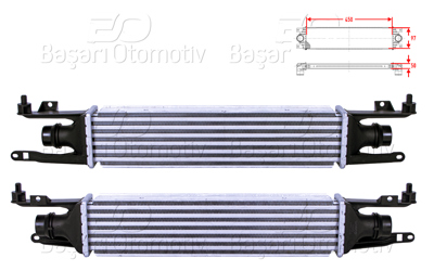 WISCO 2113049-00 Turbo Radyatoru (Intercooler) 450x97x50 2113049-00
