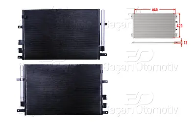 WISCO 3143098-00 Klima Radyatoru 645x420x12 3143098-00