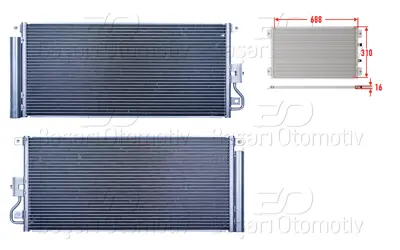 WISCO 2143070-00 Klima Radyatoru 688x310x16 2143070-00