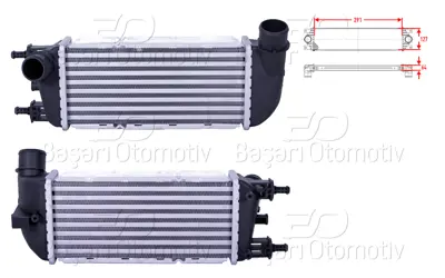 WISCO 3113954-00 Turbo Radyatoru (Intercooler) 291x127x64 3113954-00