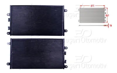 WISCO 3143079-00 Klima Radyatoru 611x341x16 3143079-00