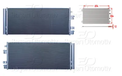 WISCO 2143071-00 Klima Radyatoru 654x284x12 2143071-00