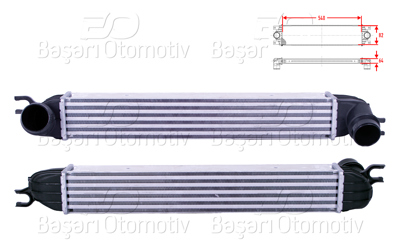 WISCO 3113961-00 Turbo Radyatoru (Intercooler) 540x82x64 3113961-00
