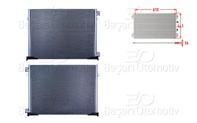 WISCO 2143123-00 Klima Radyatoru 610x441x16 2143123-00