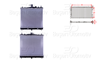 WISCO 3114109-00 Su Radyatoru Brazing At 380x448x16 3114109-00