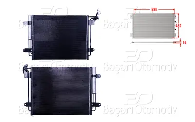 WISCO 1143062-00 Klima Radyatoru 580x452x16 1143062-00