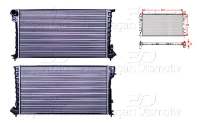 AUTOLUX 3113003-22 Su Radyatoru Mekanik Mt 668x378x23 3113003-22