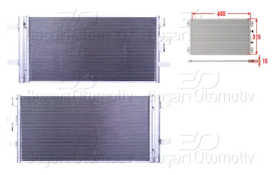 WISCO 3143336-00 Klima Radyatoru 600x315x15 3143336-00