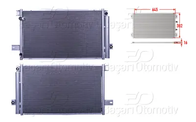 WISCO 3143441-00 Klima Radyatoru 645x382x16 3143441-00