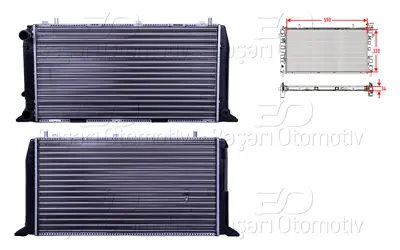 AUTOLUX 1113035-22 Su Radyatoru Mekanik Mt 590x322x34 1113035-22