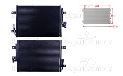 WISCO 3143393-00 Klima Radyatoru 490x351x16 3143393-00