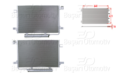 WISCO 3143016-00 Klima Radyatoru 640x411x16 3143016-00