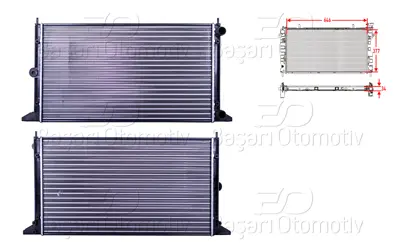 AUTOLUX 1113037-22 Su Radyatoru Mekanik Mt 646x377 Mm 1113037-22