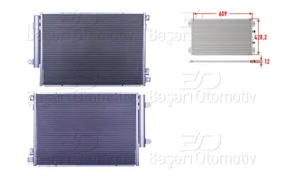 WISCO 3143448-00 Klima Radyatoru 609x428,2x12 3143448-00