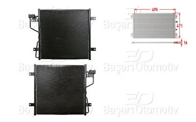 WISCO 3143521-00 Klima Radyatoru 495x471x16 3143521-00