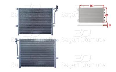 WISCO 3143150-00 Klima Radyatoru 563x421x16 3143150-00