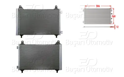 WISCO 2143121-00 Klima Radyatoru 586x360x12 2143121-00