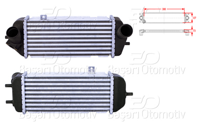 WISCO 3113958-00 Turbo Radyatoru (Intercooler) 300x127x73 3113958-00