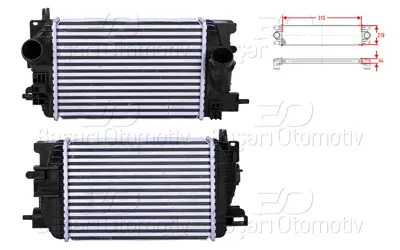 WISCO 2113728-00 Turbo Radyatoru (Intercooler) 315x218x64 2113728-00