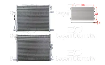 WISCO 3143375-00 Klima Radyatoru 585x445x16 3143375-00