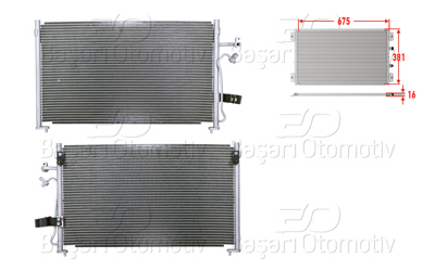 WISCO 2143050-00 Klima Radyatoru 675x381x16 2143050-00