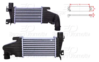 WISCO 2113734-00 Turbo Radyatoru (Intercooler) 218x126x62 2113734-00