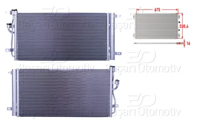 WISCO 2143068-00 Klima Radyatoru 675x330,4x16 2143068-00