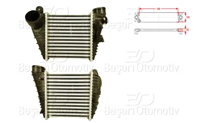 WISCO 1114136-00 Turbo Radyatoru (Intercooler) 185x188x85 1114136-00