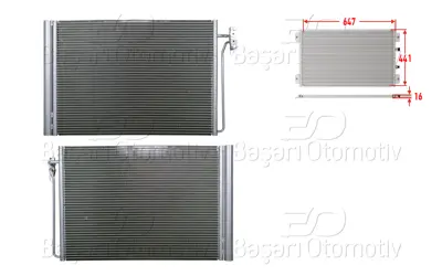 WISCO 3143485-00 Klima Radyatoru 647x441x16 3143485-00