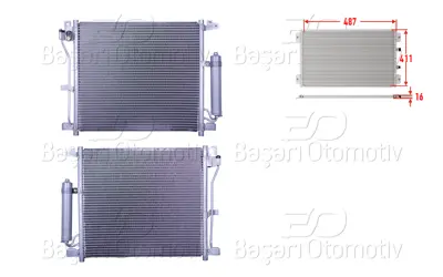 WISCO 3143386-00 Klima Radyatoru 487x411x16 3143386-00
