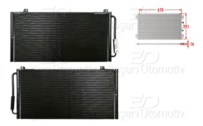 WISCO 3143410-00 Klima Radyatoru 610x291x16 3143410-00