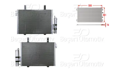 WISCO 3143459-00 Klima Radyatoru 550x381x16 3143459-00