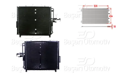 WISCO 3143132-00 Klima Radyatoru 520x454x18 3143132-00