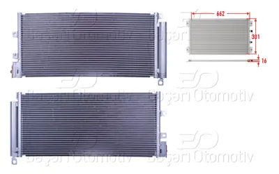 WISCO 3143275-00 Klima Radyatoru 662x301x16 3143275-00